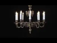 Brass chandelier L391