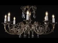 Brass chandeliers with trimmings EL861809