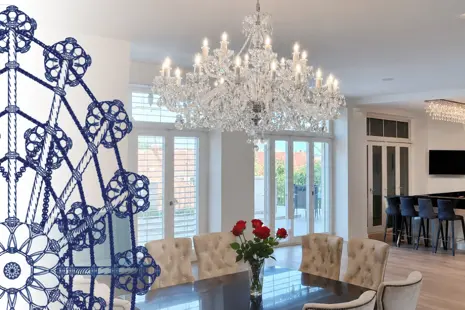 Lighting a luxury villa in Prague: six rooms, one crystal signature