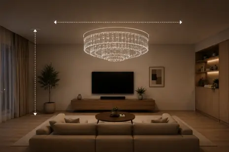 How to Choose a Crystal Chandelier for Your Living Room: A Complete Guide to Size, Height and Style