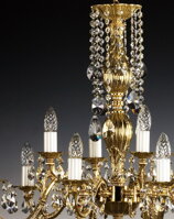Chandelier cast brass AL093