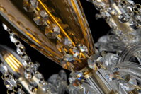 Crystal chandelier EL1098201-2BELLS PB