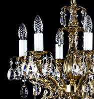 Chandelier brass cast L16143CLN