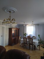 Brass chandelier with trimmings L329CLN