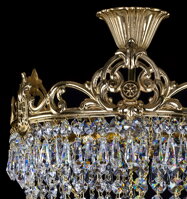 Chandelier cast brass L375CLNT