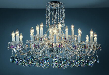 Luxury cut crystal chandelier Preciosa Harrachov Ni