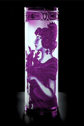 Vase of cut crystal purple SEB400FK