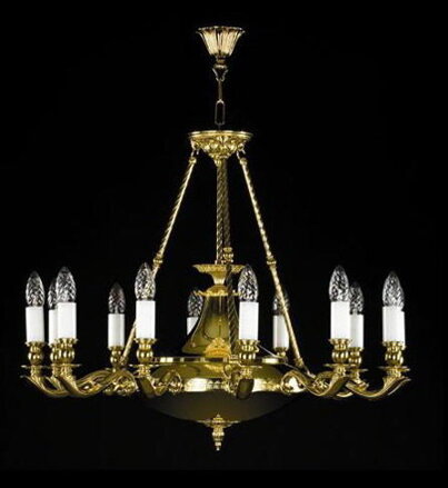 Chandelier cast brass L386