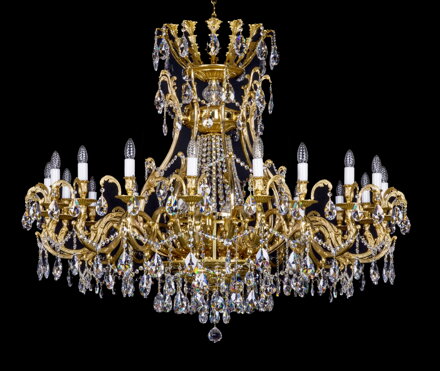 Brass chandelier luxury L367CLN