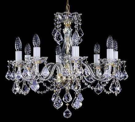 Cut glass crystal chandelier L024CLN