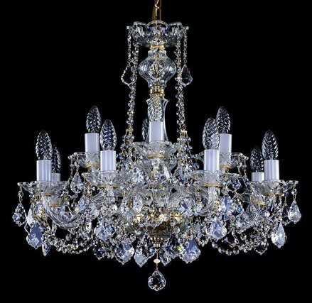 Cut glass crystal chandelier L018CLN